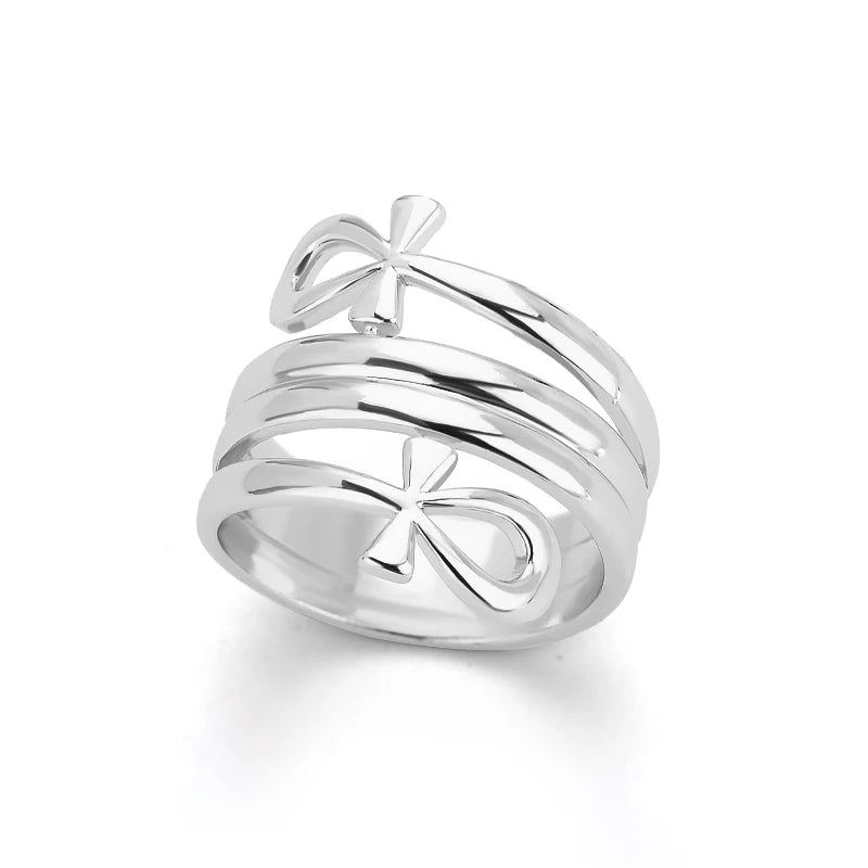 Double Coiled Geometric Ring