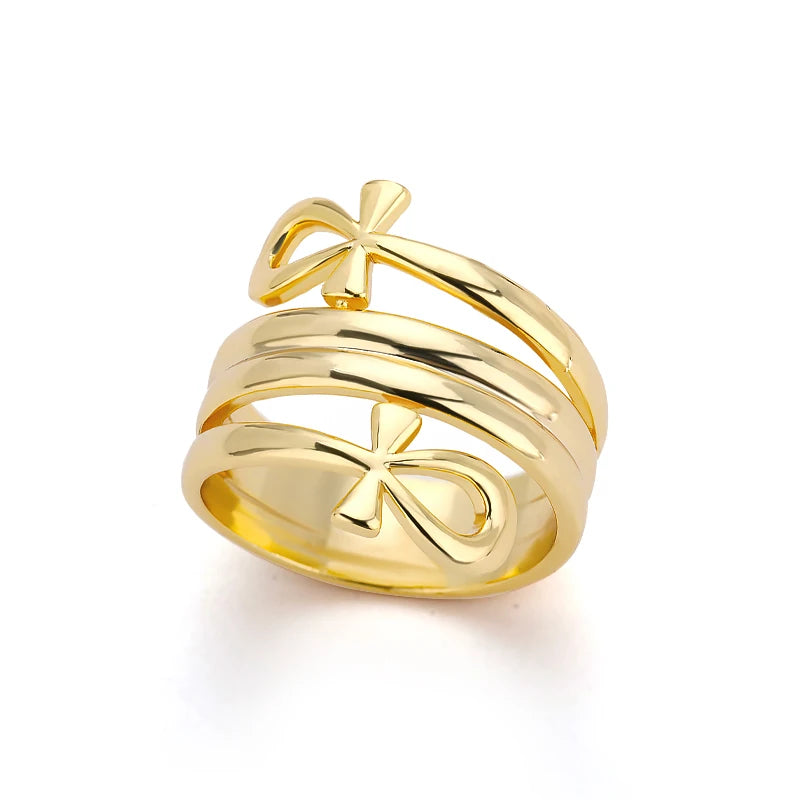 Double Coiled Geometric Ring