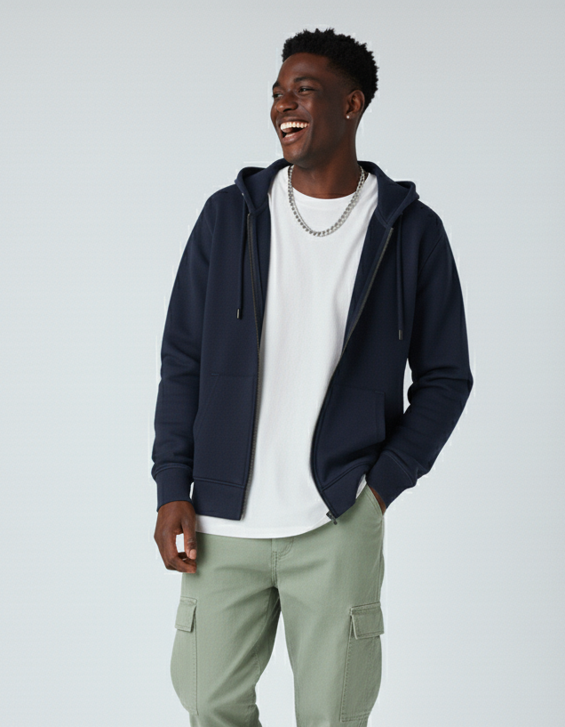 Men's Heavyweight Zip-Up Hoodie