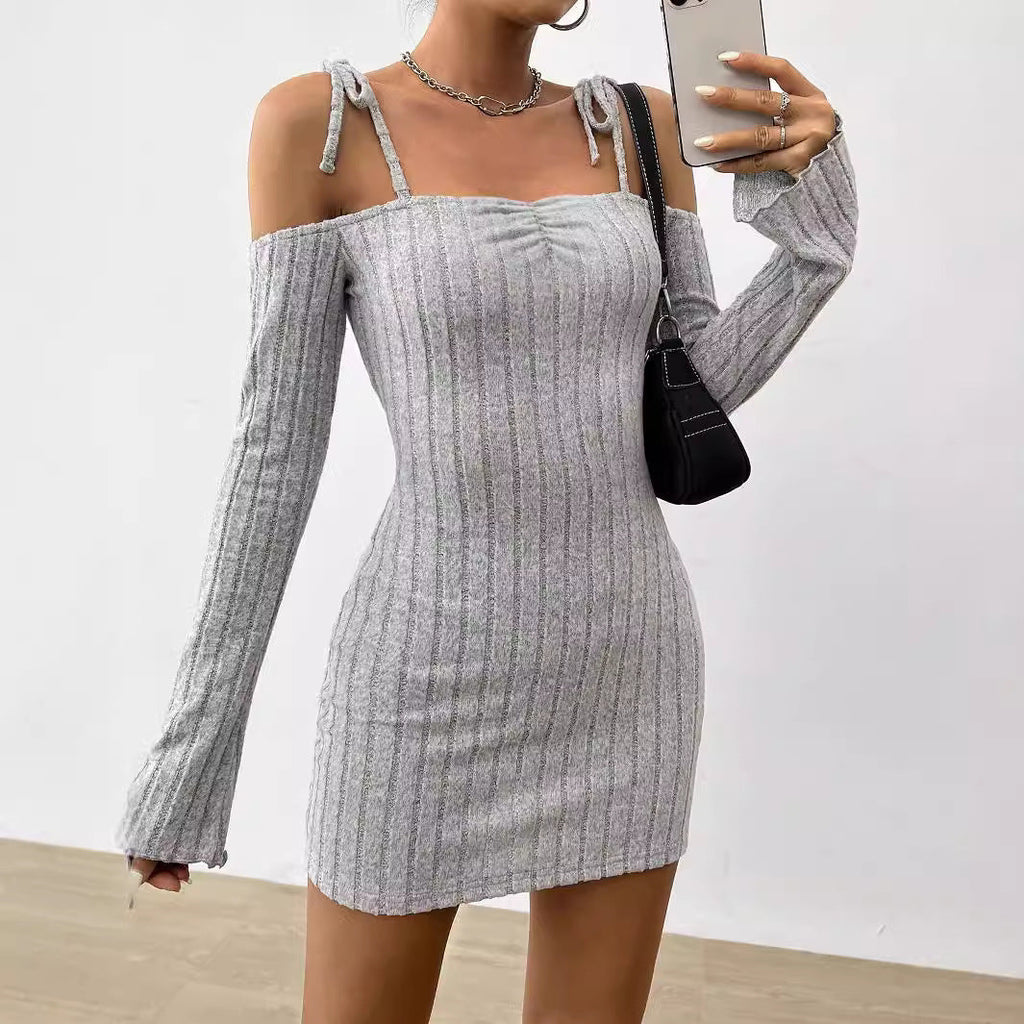 Ruched Spaghetti Strap Mini Dress