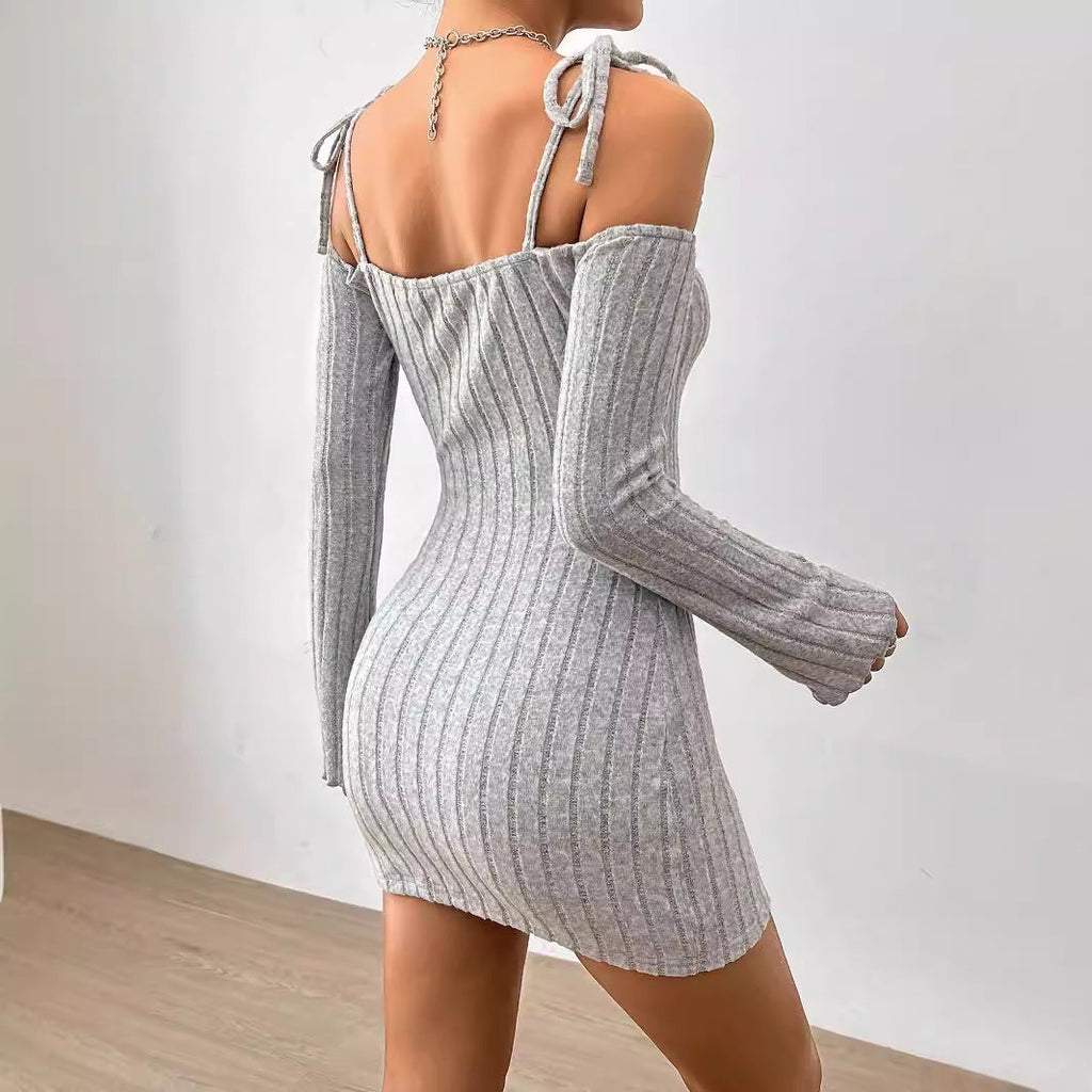 Ruched Spaghetti Strap Mini Dress