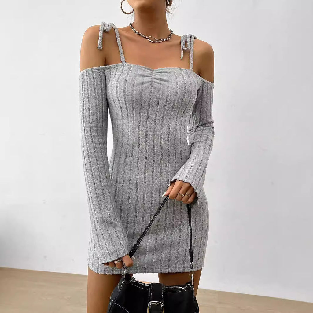 Ruched Spaghetti Strap Mini Dress