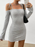 Ruched Spaghetti Strap Mini Dress