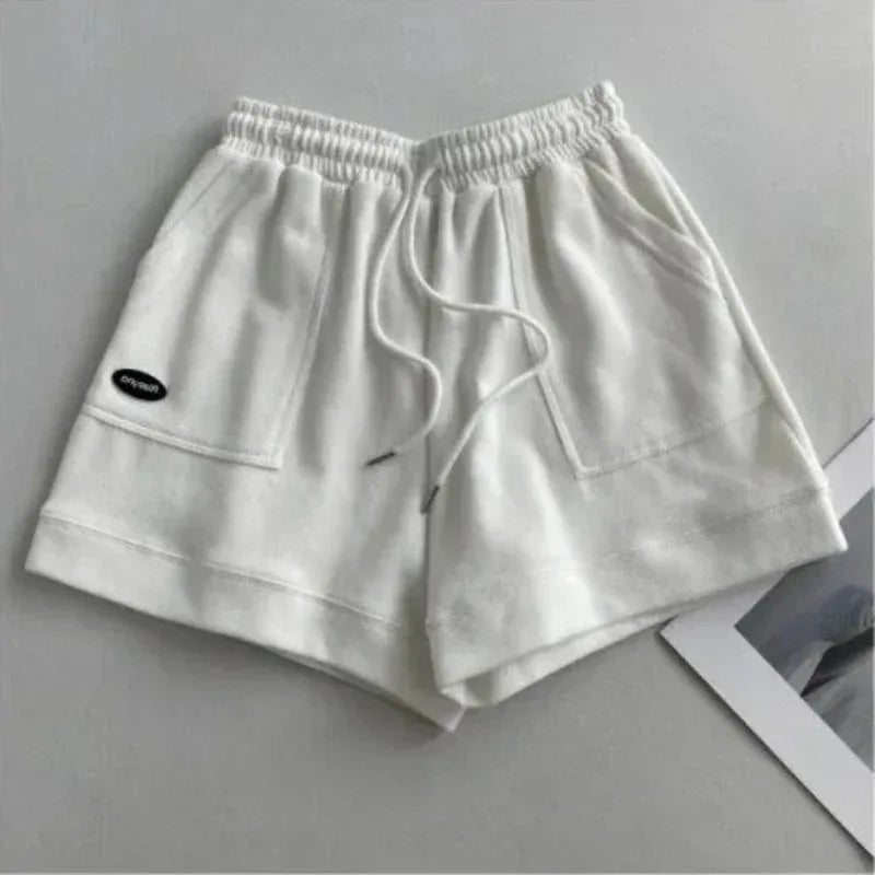 Women's Drawstring Wide-Leg Shorts