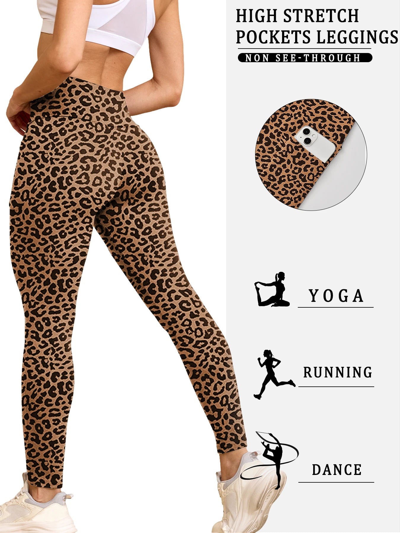 High-Waist Tummy Control Yoga Leggings