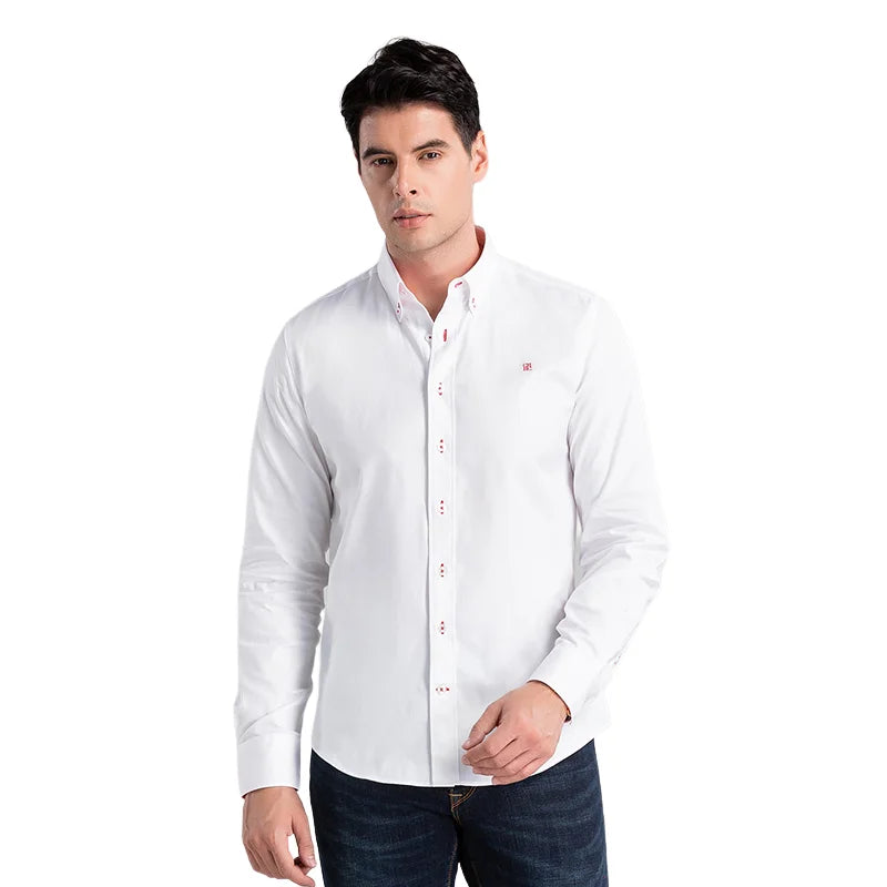 Slim Fit Cotton Long Sleeve Shirt