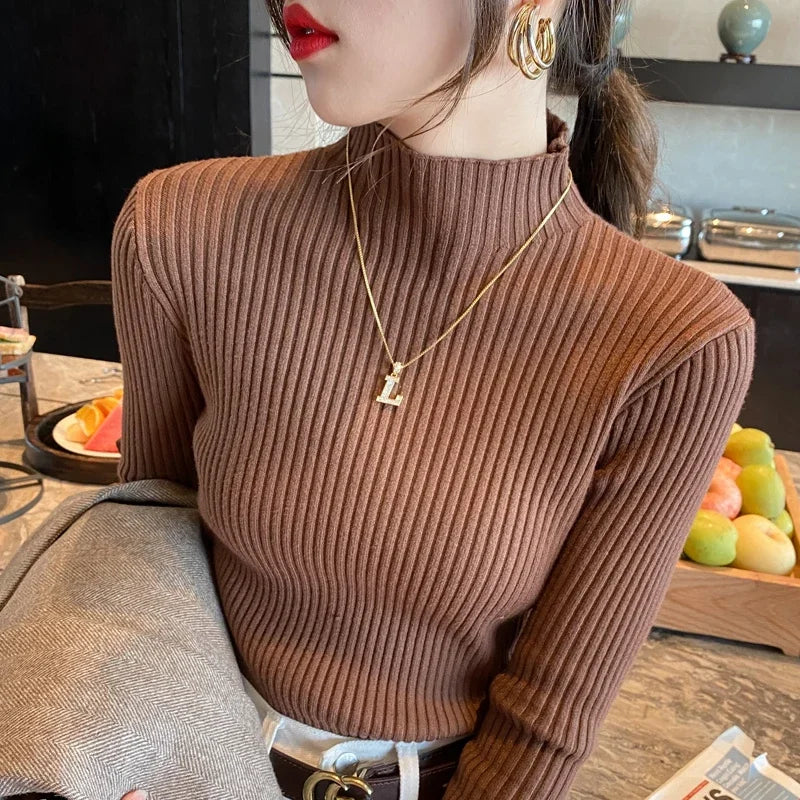 Women's Slim Knit Pullover Sweater