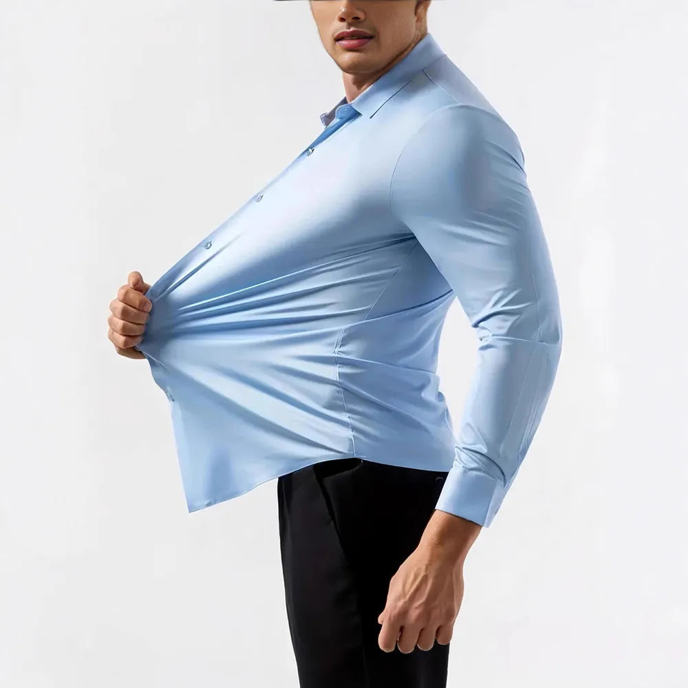 Men's Ultra-Stretch Wrinkle-Free Dress Shirt