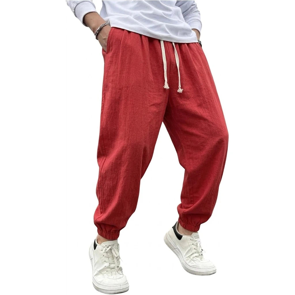 Harem Yoga Linen Trousers