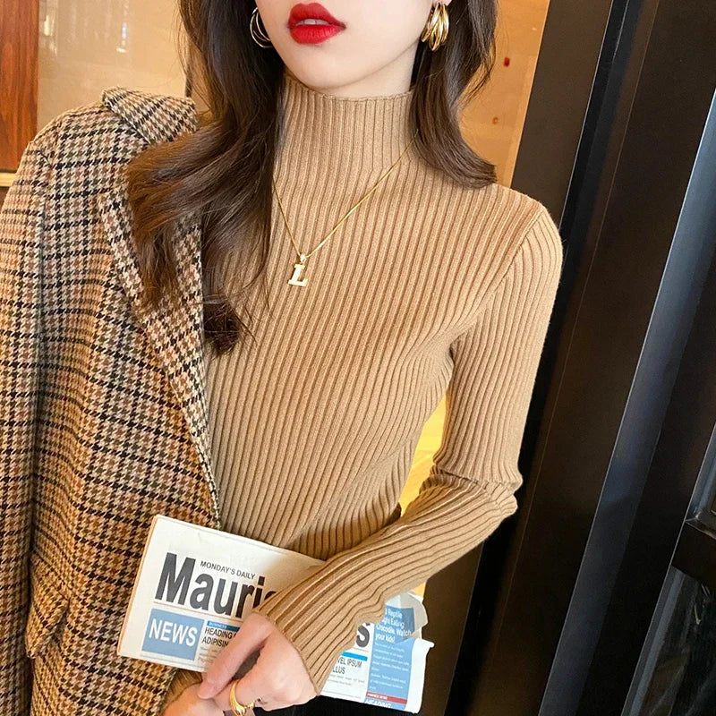 Women's Slim Knit Pullover Sweater