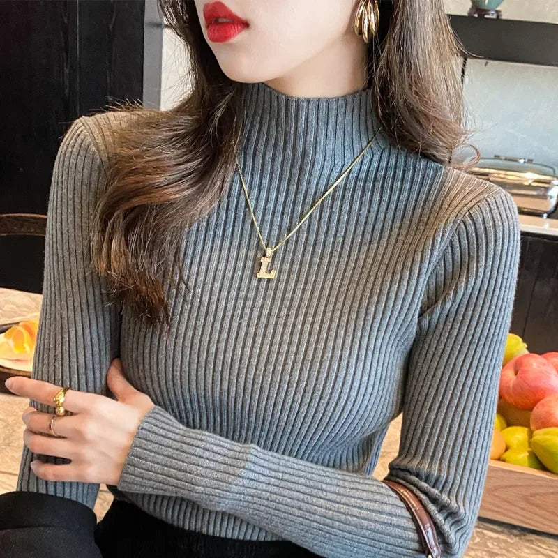 Women's Slim Knit Pullover Sweater