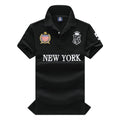 Contrast Embroidery Polo Shirt