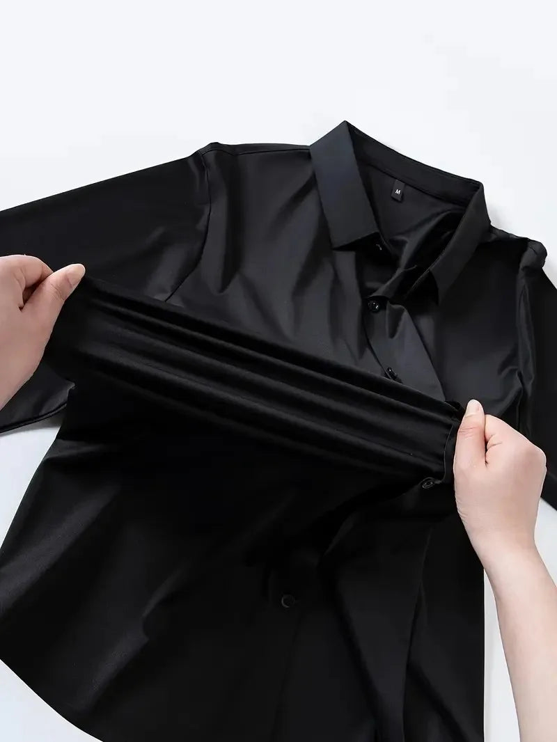 Men's Ultra-Stretch Wrinkle-Free Dress Shirt