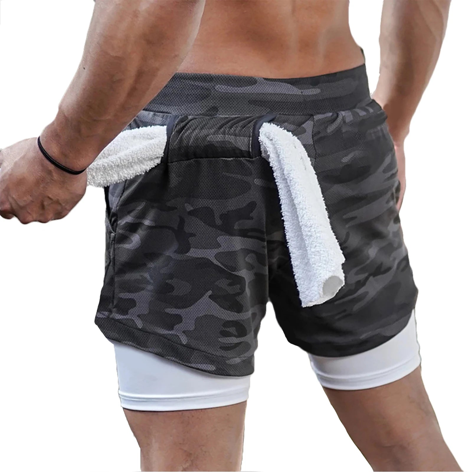 2-in-1 Quick Dry Sport Shorts