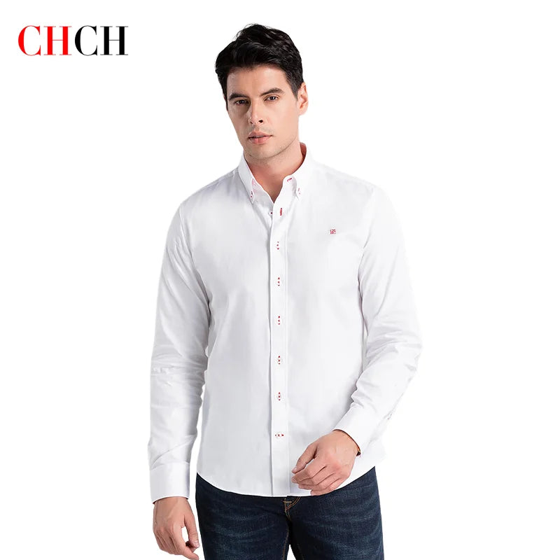 Slim Fit Cotton Long Sleeve Shirt