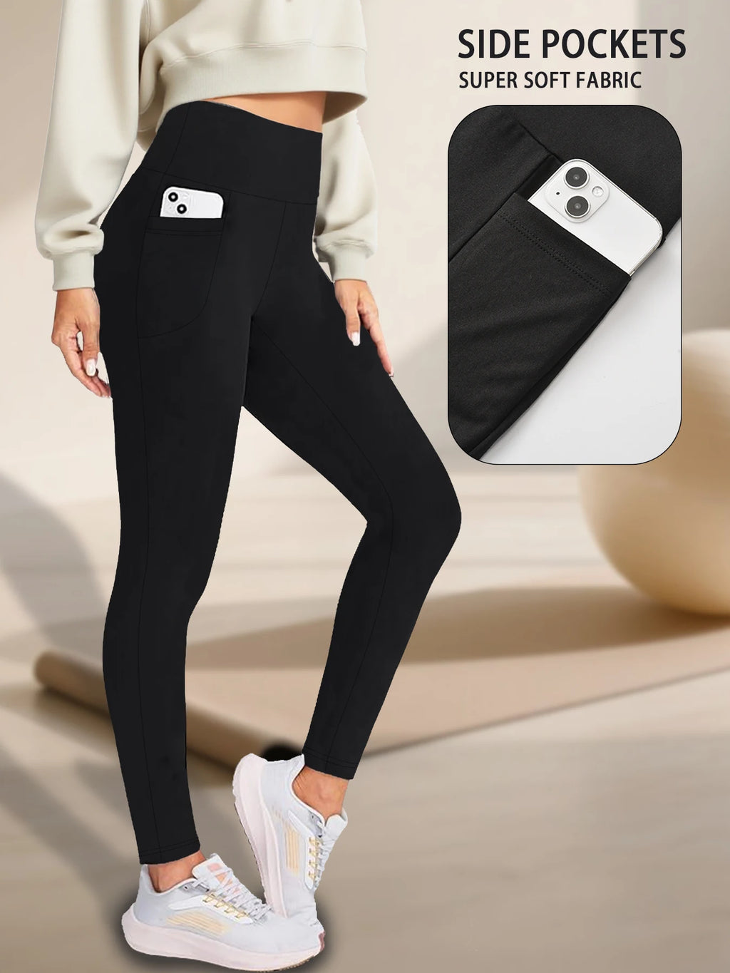 High-Waist Tummy Control Yoga Leggings