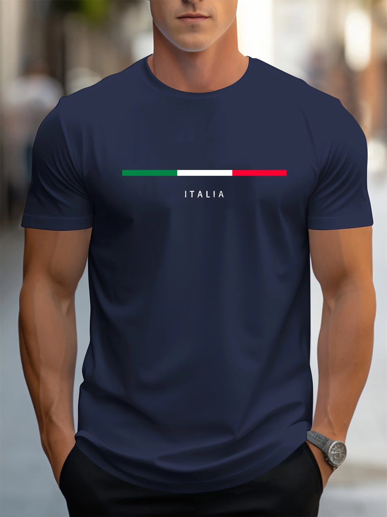 Italia Graphic Cotton Tee
