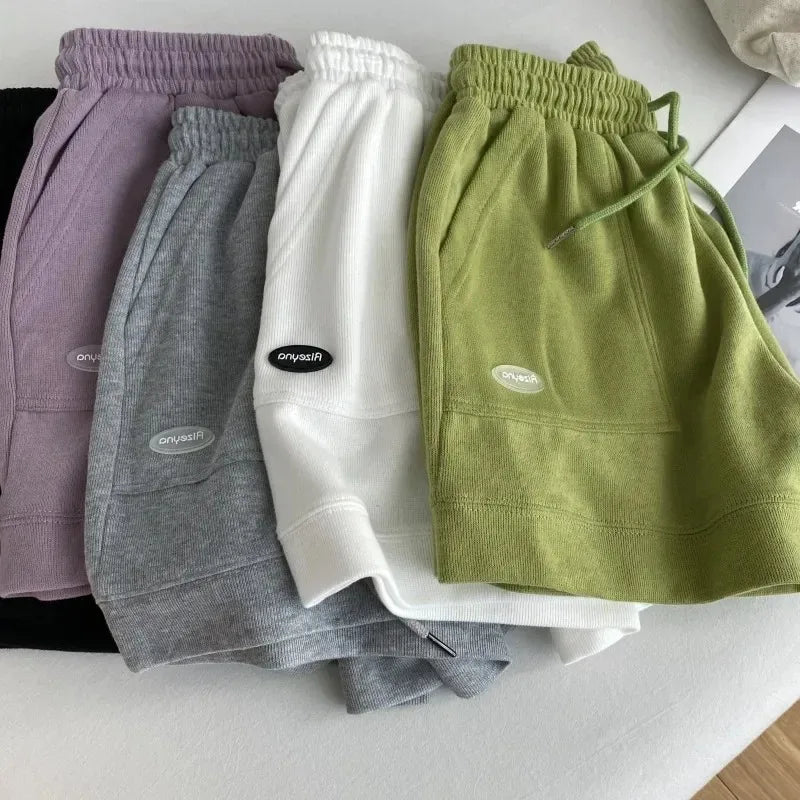 Women's Drawstring Wide-Leg Shorts