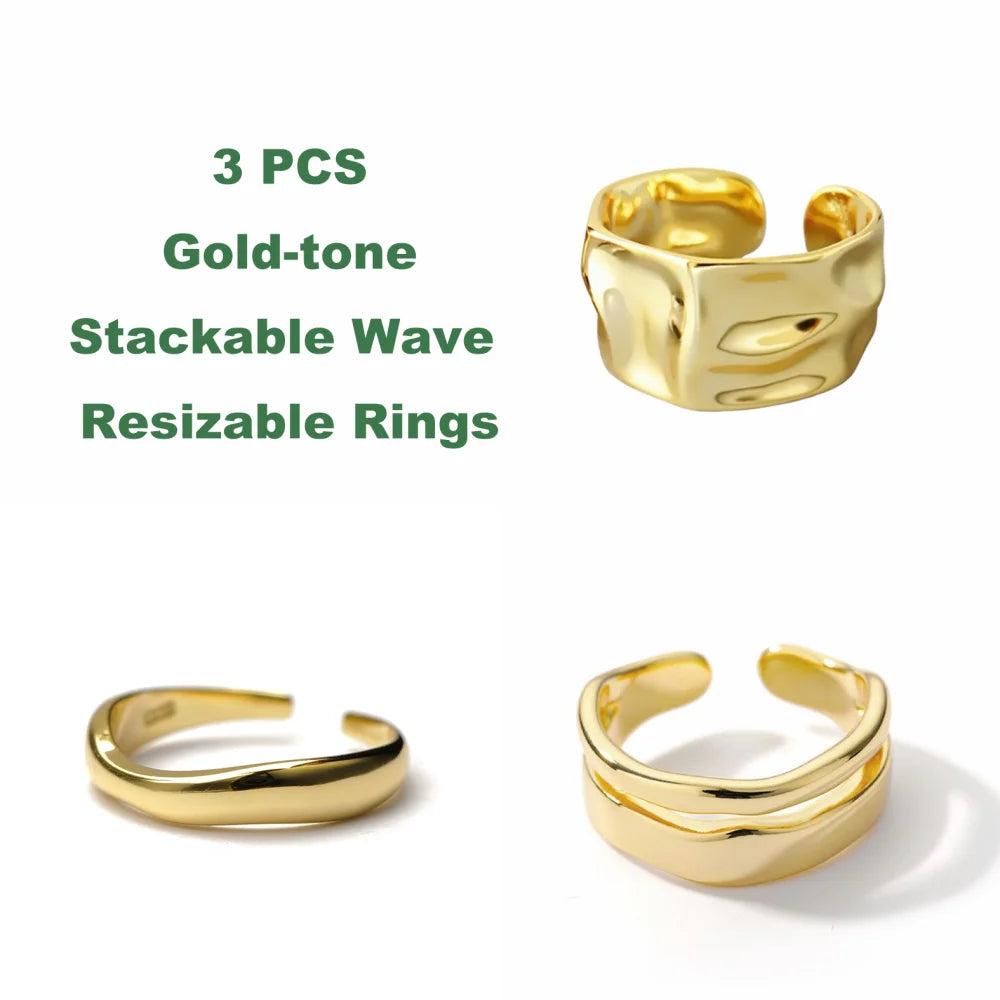 Stackable Ripple Rings