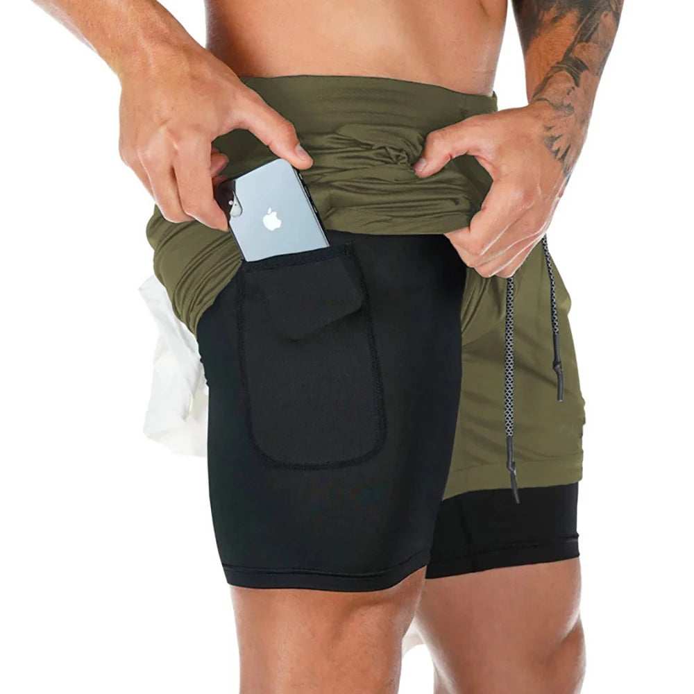 2-in-1 Quick Dry Sport Shorts