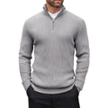 Men's Quarter-Zip Mock Neck Slim Sweater
