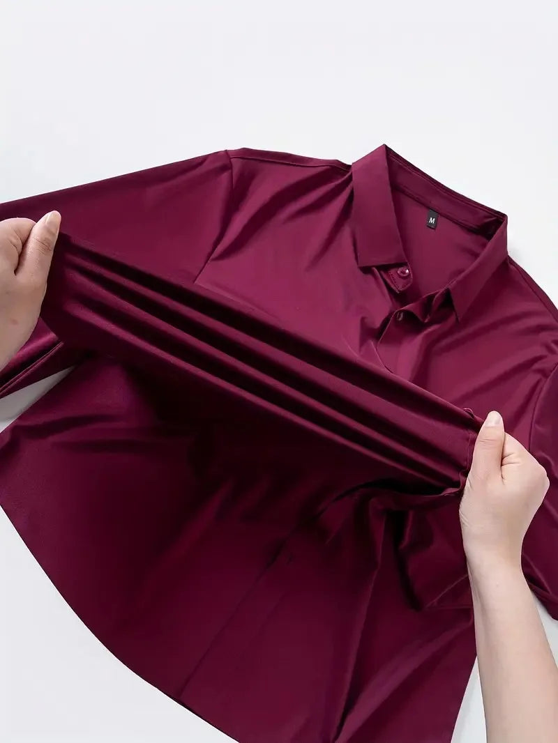 Men's Ultra-Stretch Wrinkle-Free Dress Shirt