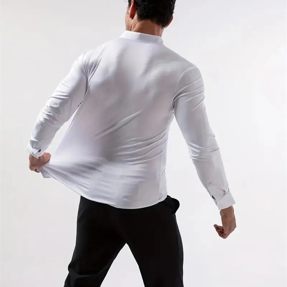 Men's Ultra-Stretch Wrinkle-Free Dress Shirt