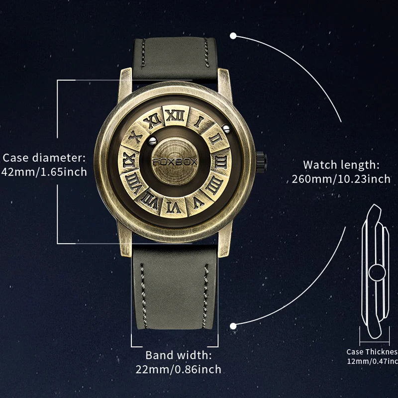 Magnetic Iron Ball Quartz Watch
