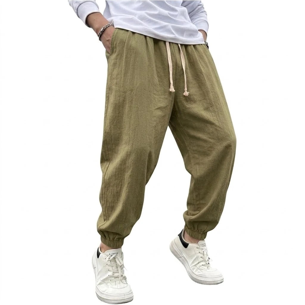 Harem Yoga Linen Trousers