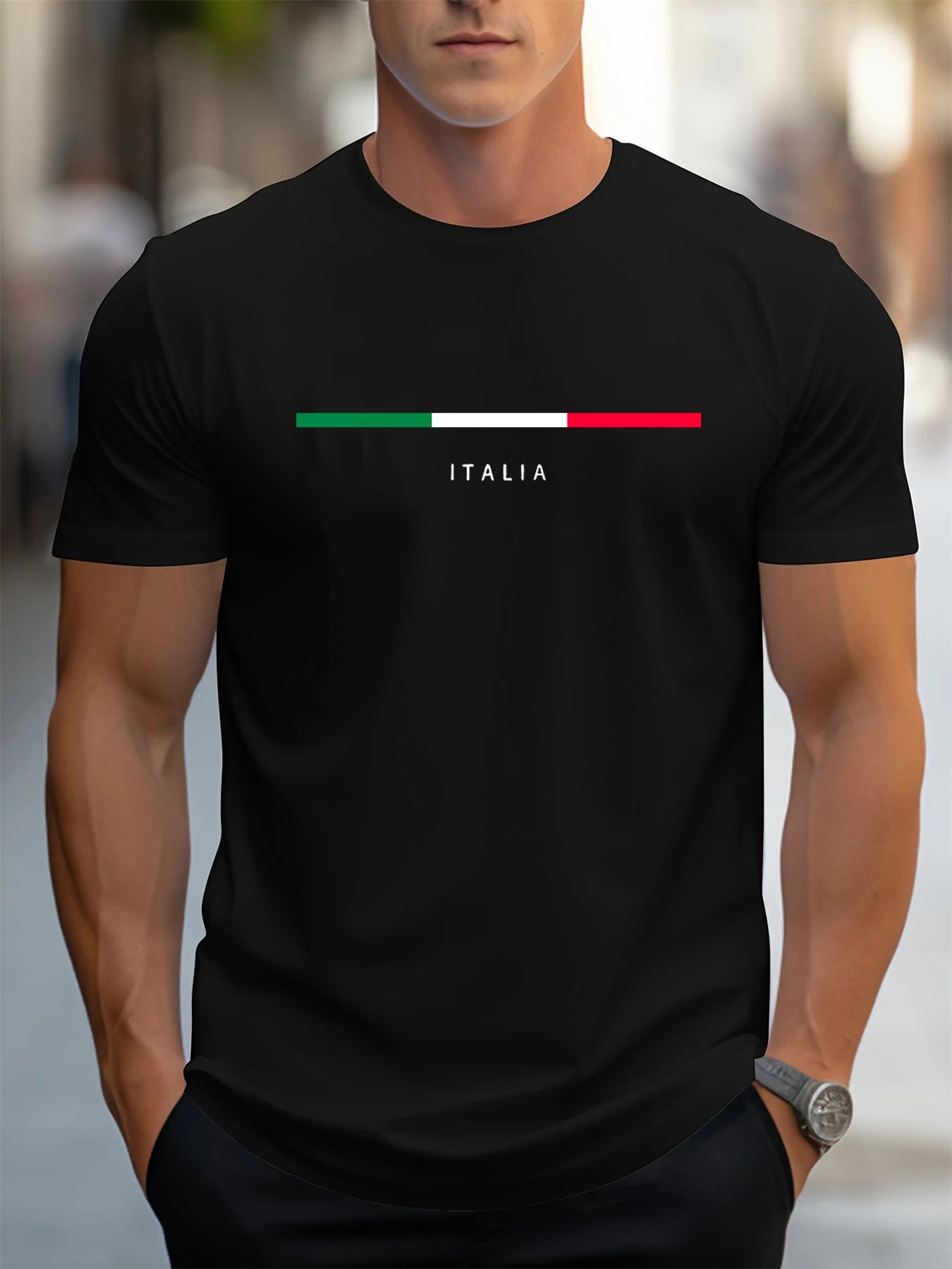Italia Graphic Cotton Tee