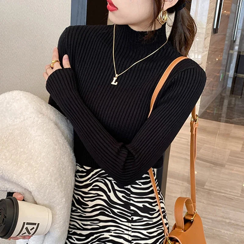Women's Slim Knit Pullover Sweater