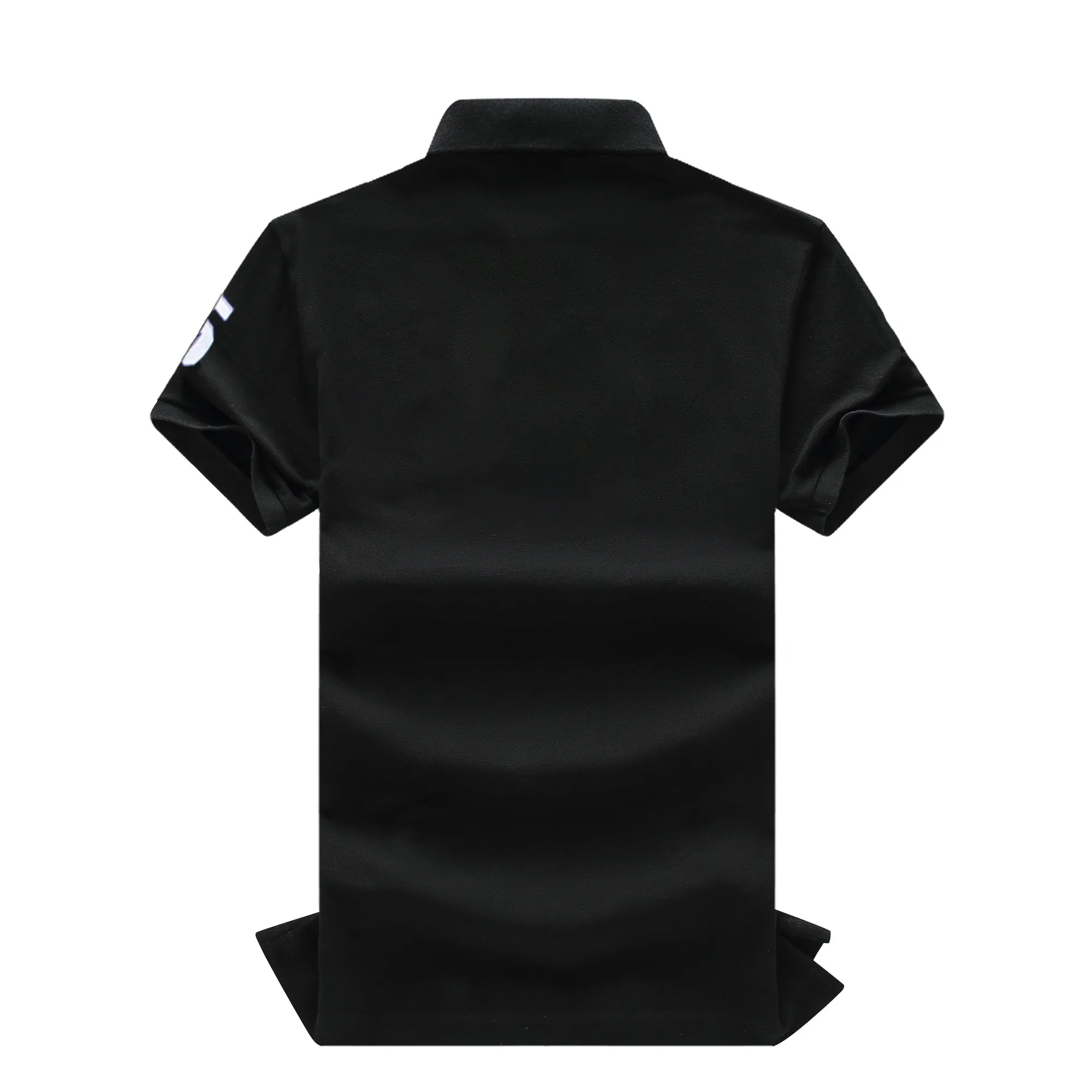 Contrast Embroidery Polo Shirt