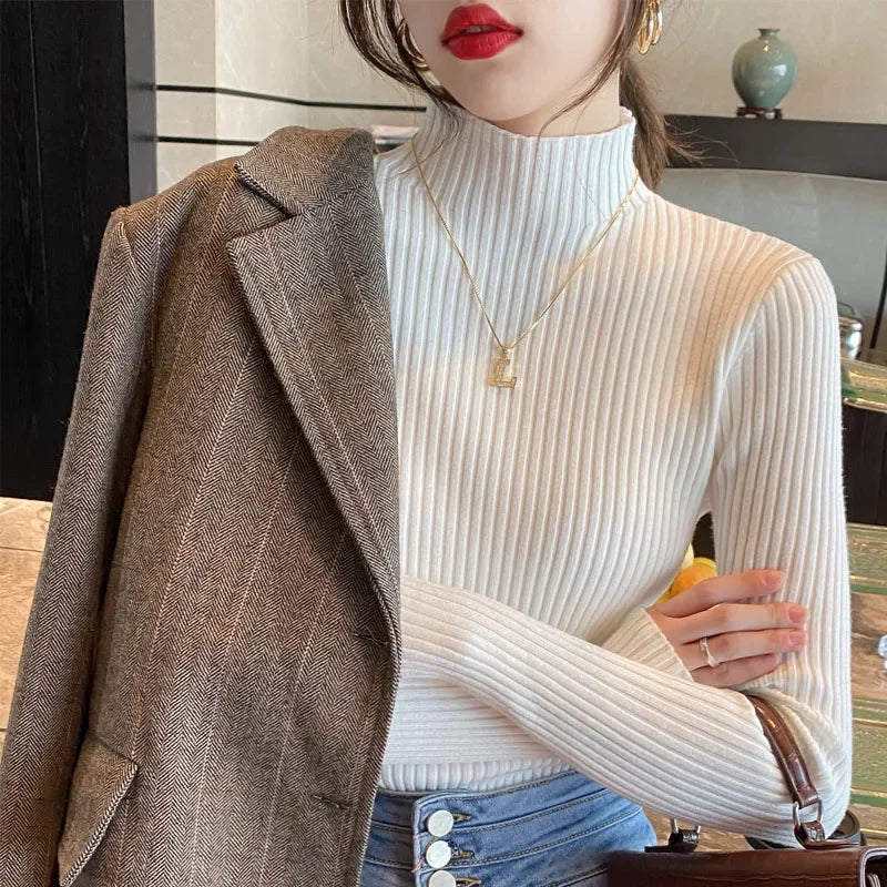 Women's Slim Knit Pullover Sweater