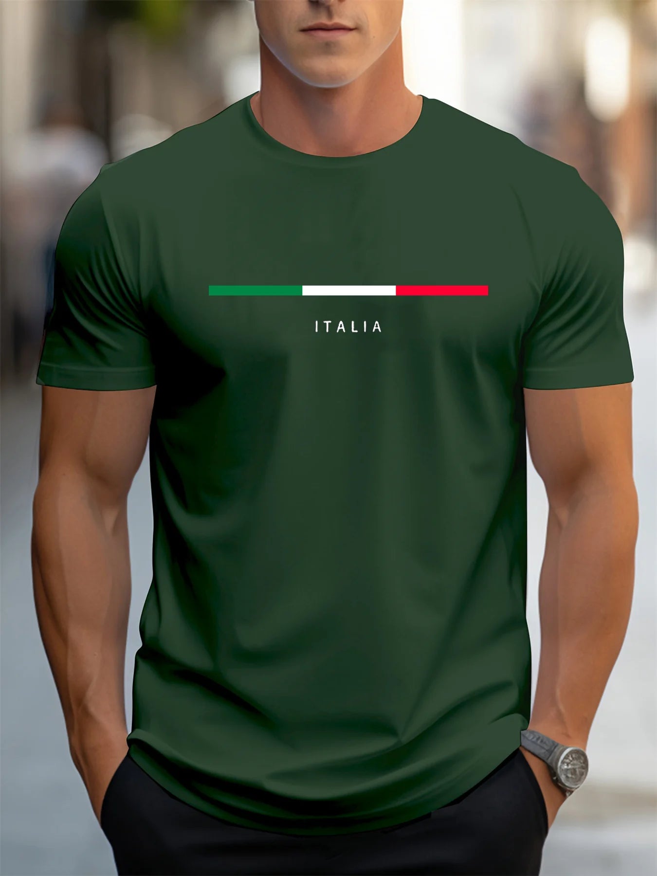Italia Graphic Cotton Tee