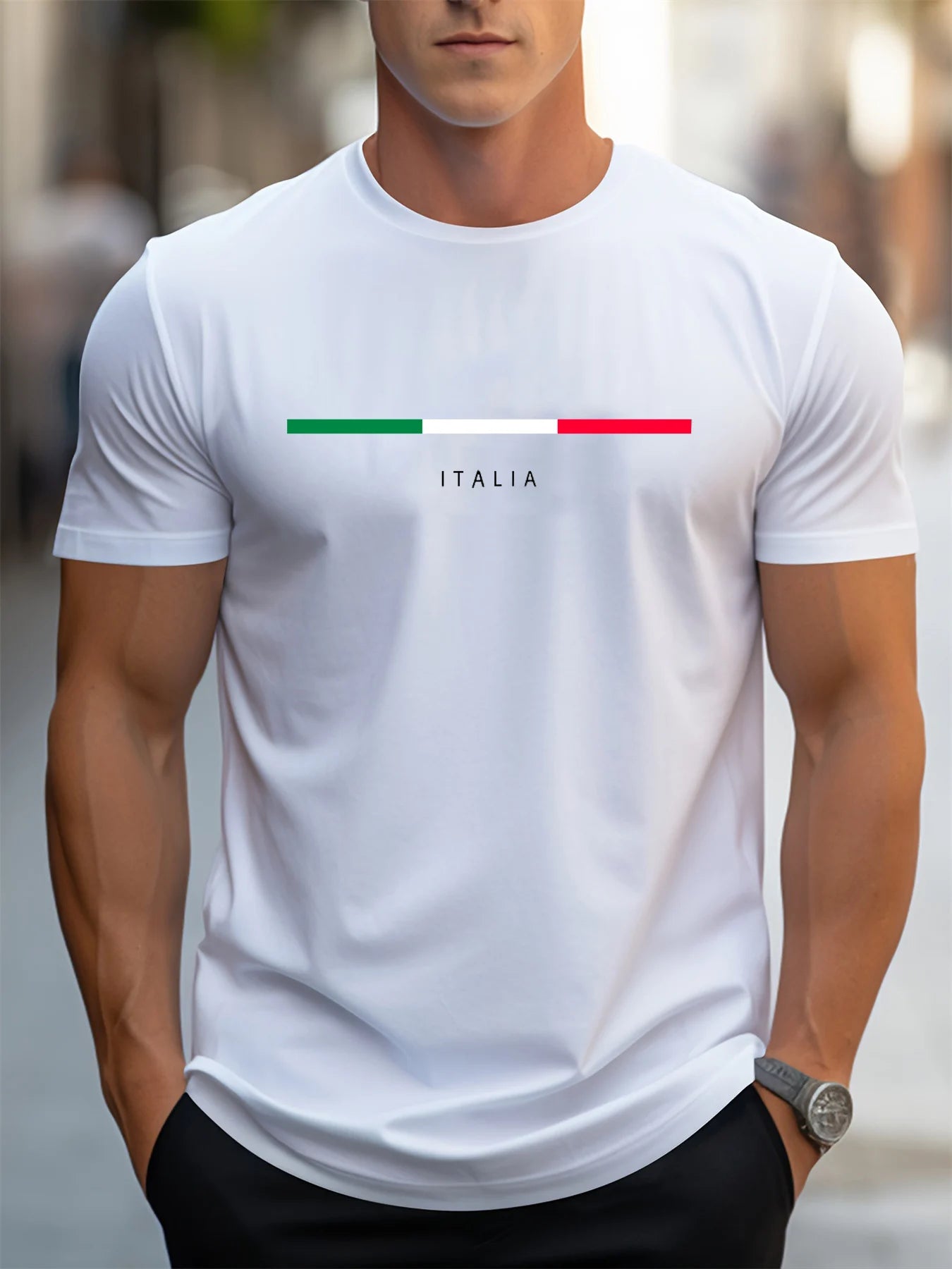Italia Graphic Cotton Tee