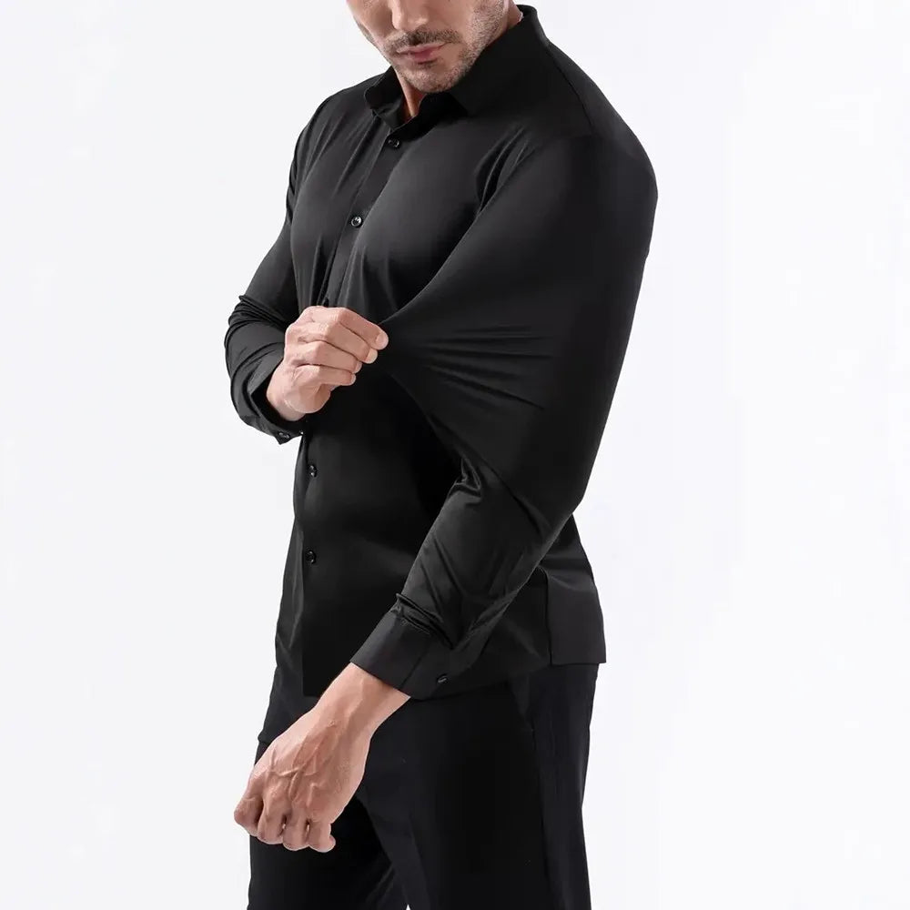 Men's Ultra-Stretch Wrinkle-Free Dress Shirt
