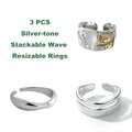 Stackable Ripple Rings