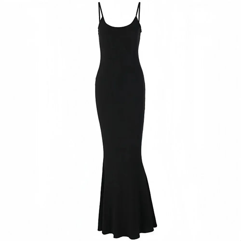 Sleeveless Backless Maxi Slip Dress