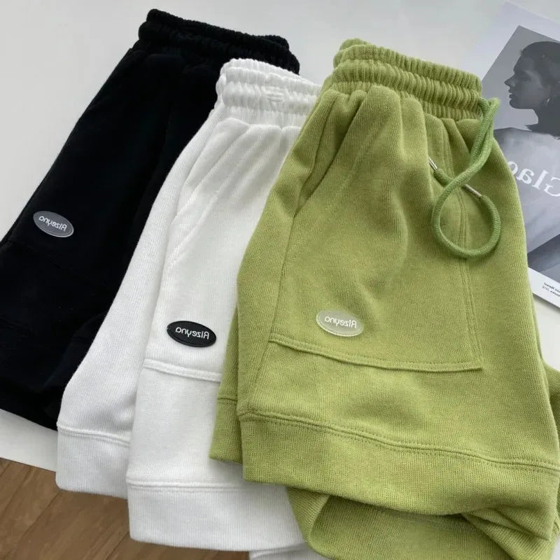 Women's Drawstring Wide-Leg Shorts