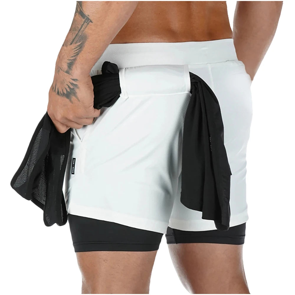 2-in-1 Quick Dry Sport Shorts