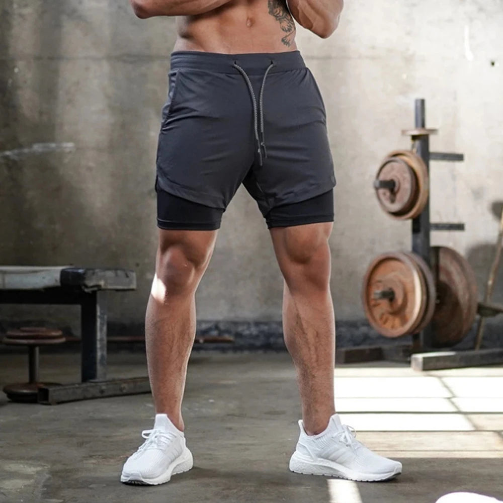 2-in-1 Quick Dry Sport Shorts