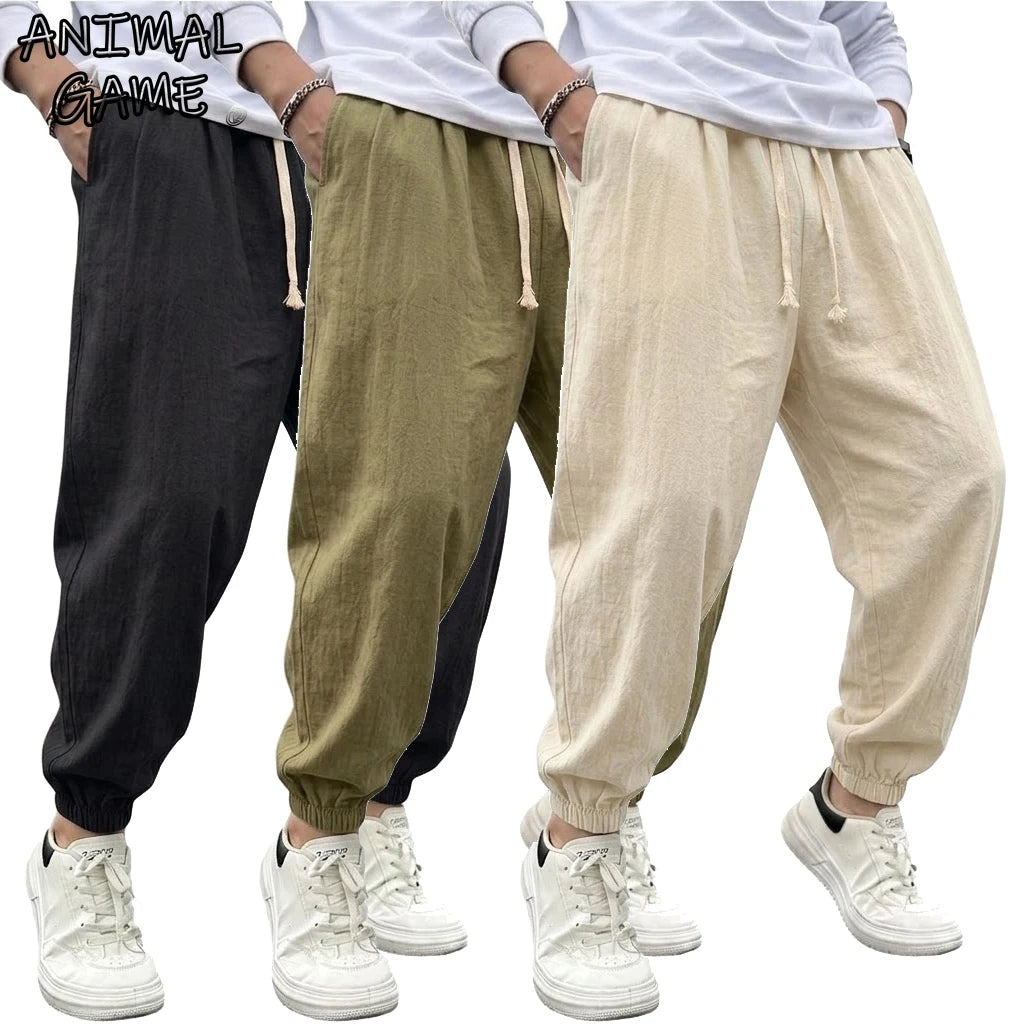 Harem Yoga Linen Trousers