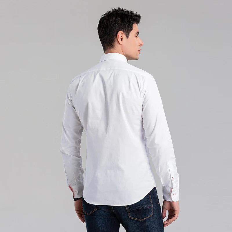 Slim Fit Cotton Long Sleeve Shirt