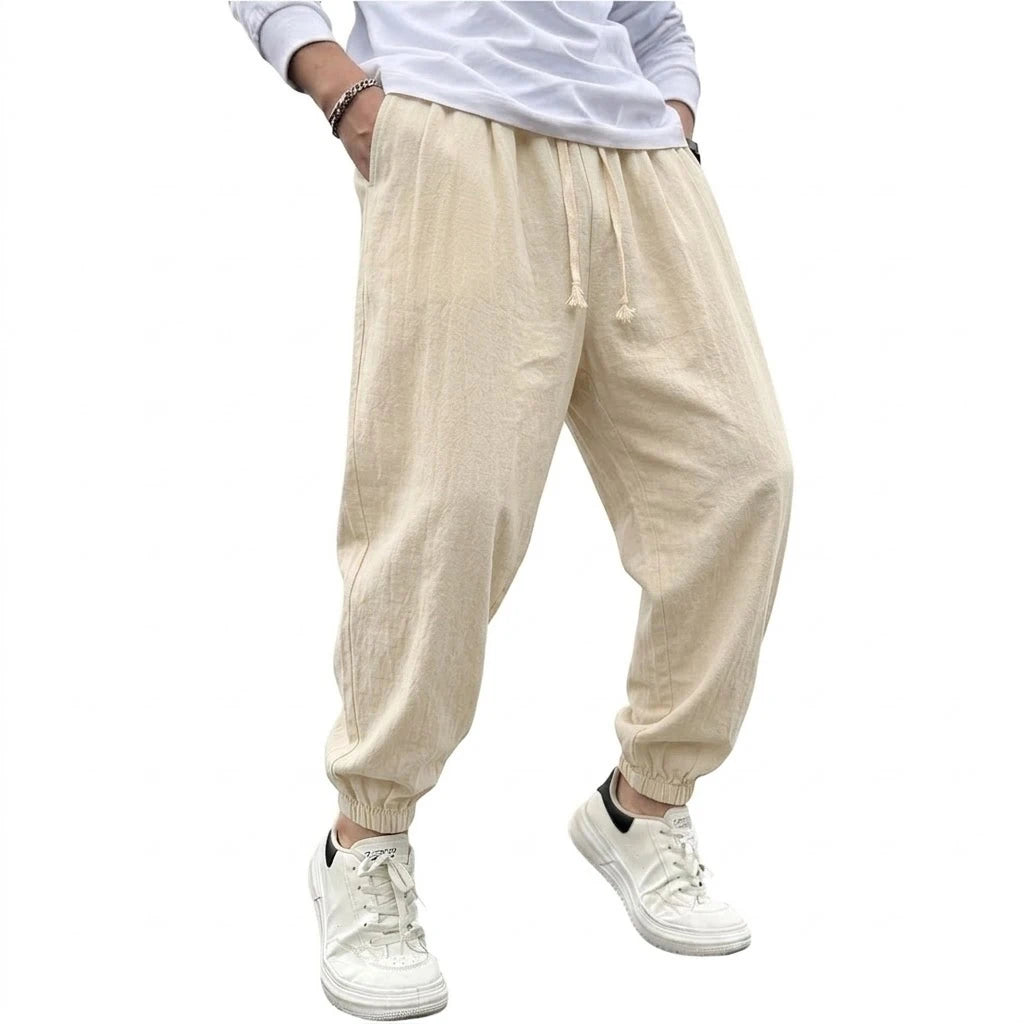 Harem Yoga Linen Trousers