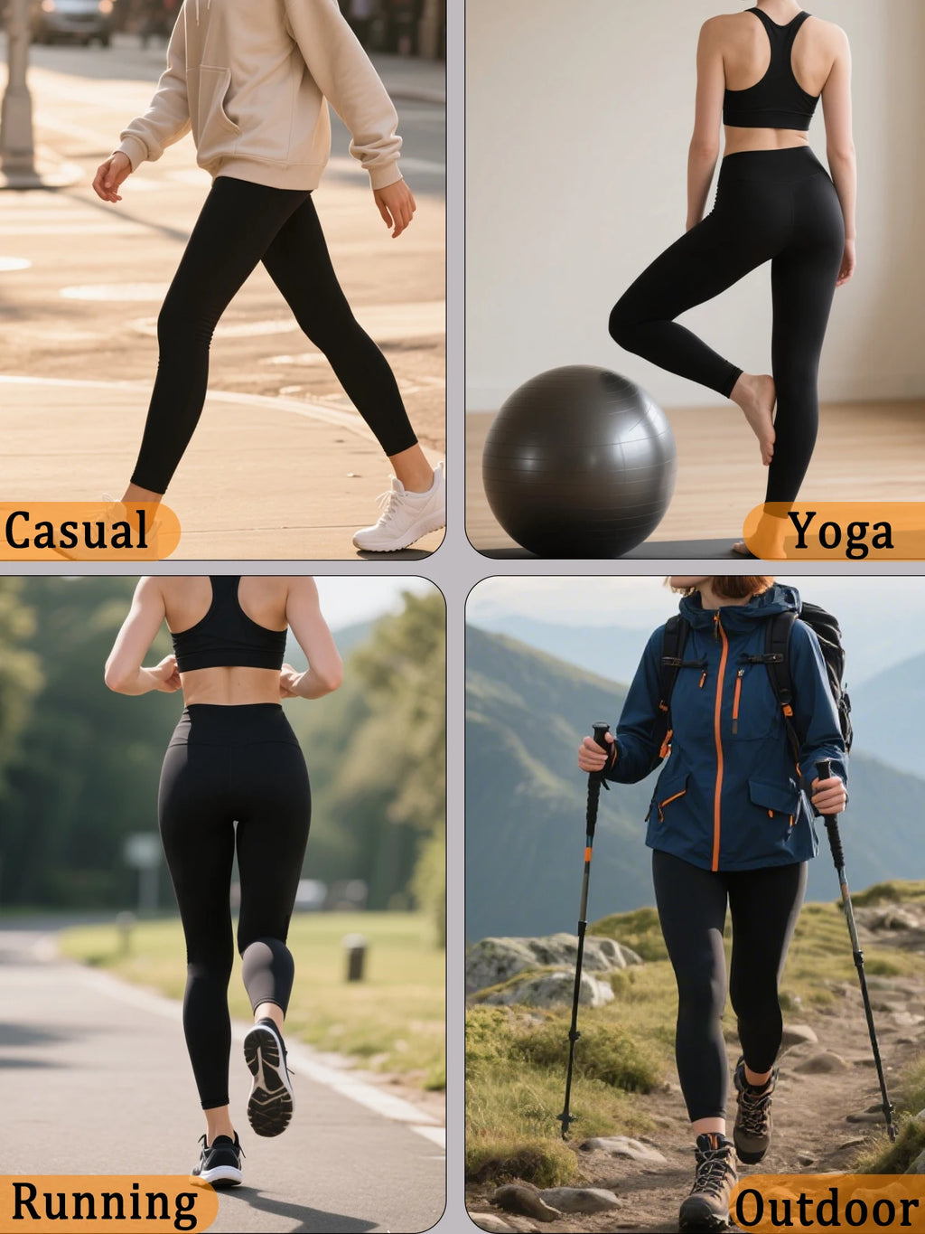 High-Waist Tummy Control Yoga Leggings