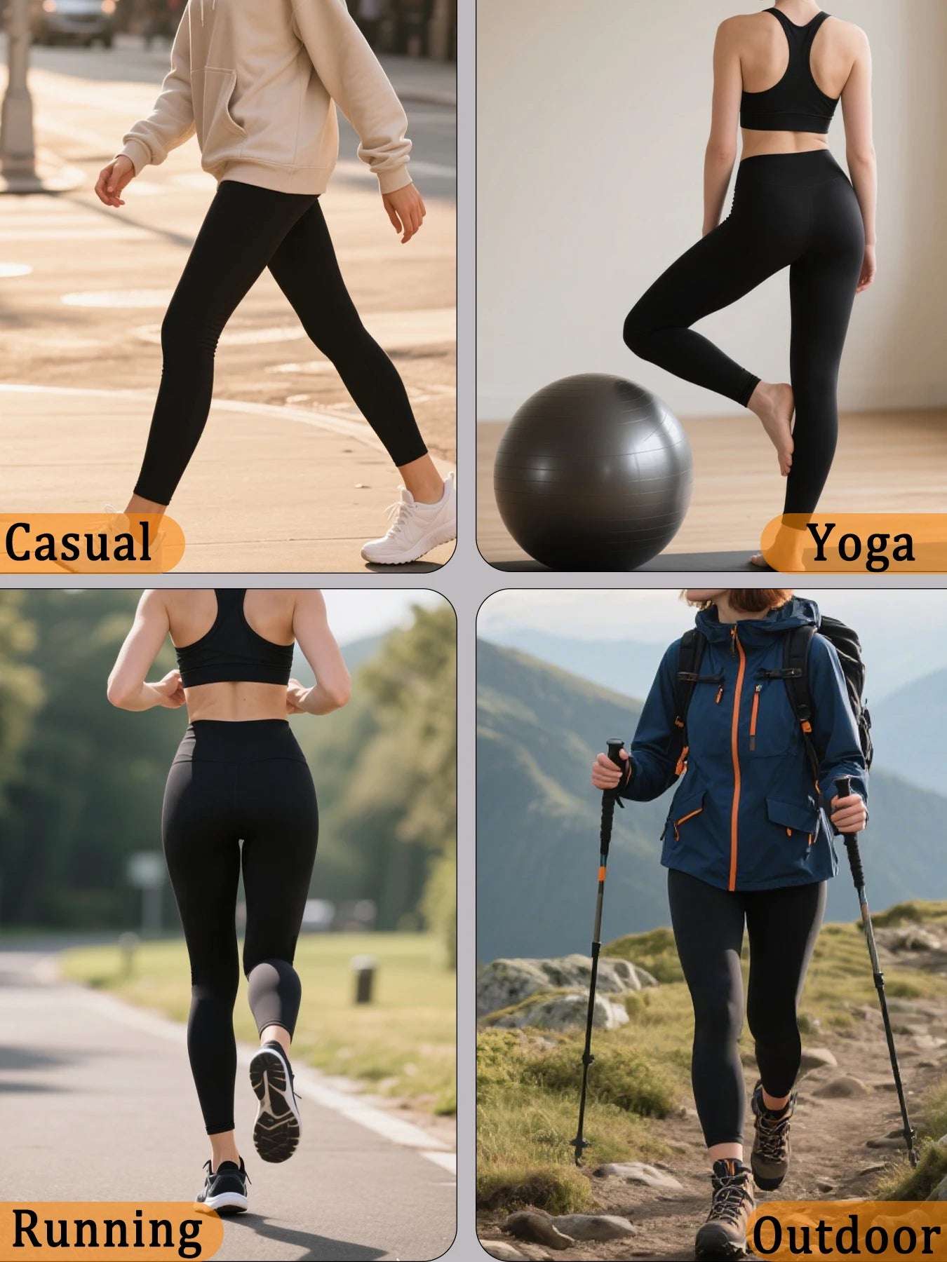 High-Waist Tummy Control Yoga Leggings